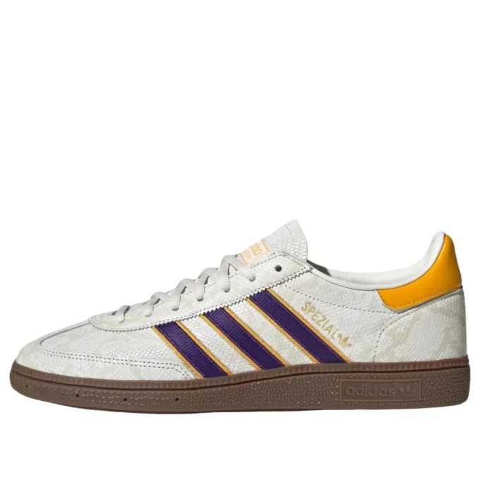 Adidas Handball Spezial “Cinza / Roxo Universitário / Amarelo Crew”