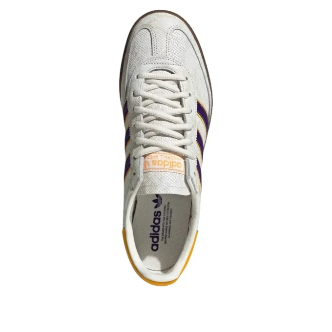 Adidas Handball Spezial “Cinza / Roxo Universitário / Amarelo Crew”
